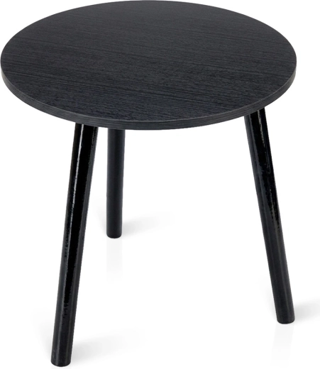 Okrúhly čierny konferenčný stolík Trends4You 40 × 40 × 41 cm