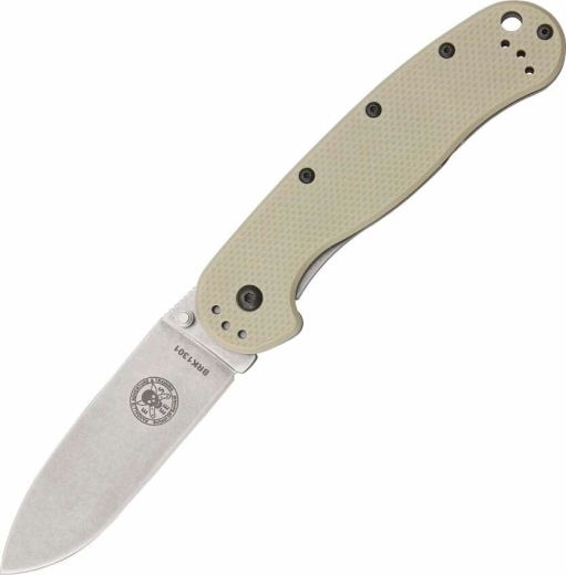 ESEE Avispa Desert Tan – vreckový outdoorový nôž 8,9 cm, satén, hnedý, FRN