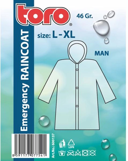 Pánska pršiplášť s kapucňou L–XL
