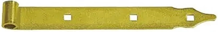 Pásový záves 400 × 3,0 mm s okom pre čap 10 mm, žltý pozink