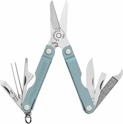 Leatherman Micra Arctic – kompaktný multifunkčný nástroj 10v1, nerez, modrosivá