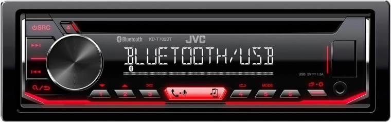 Auto rádio Bluetooth s technológiou JVC K2 a Streaming DJ