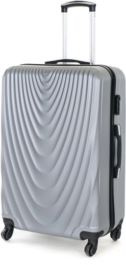 Cestovný škrupinový kufor ABS 86 l, sivý