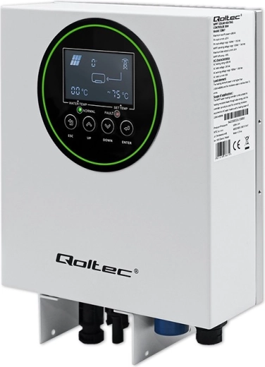 Solárny menič na ohrev vody Qoltec ECO Solar Boost s MPPT, BYPASS, LCD, Wi‑Fi (3 kW / 4 kW)