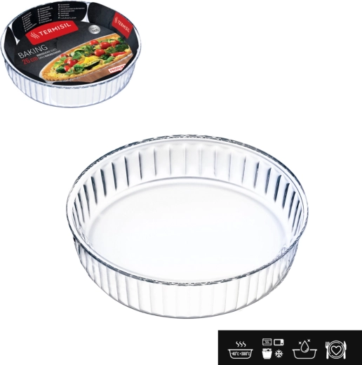 Sklenená žiaruvzdorná forma na pečenie 26 cm TERMISIL