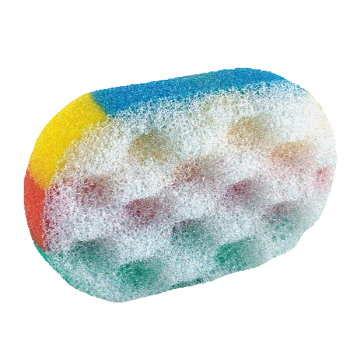 Kúpeľová špongia Tědza dúhová ergonomická