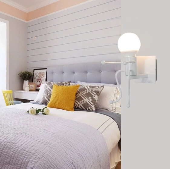 Nástenné svietidlo loft biele, typ viii