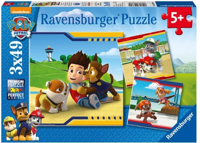 Ravensburger puzzle Paw Patrol Best Friends 3×49 dielikov