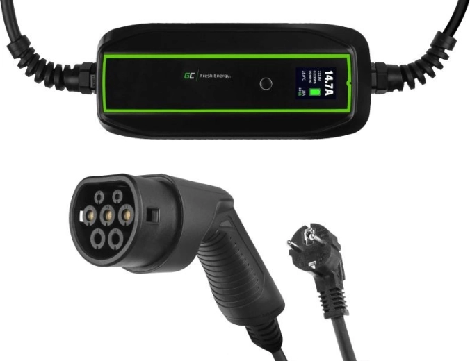 Green Cell mobilná nabíjačka pre elektromobily 3,6 kW Schuko – Type 2