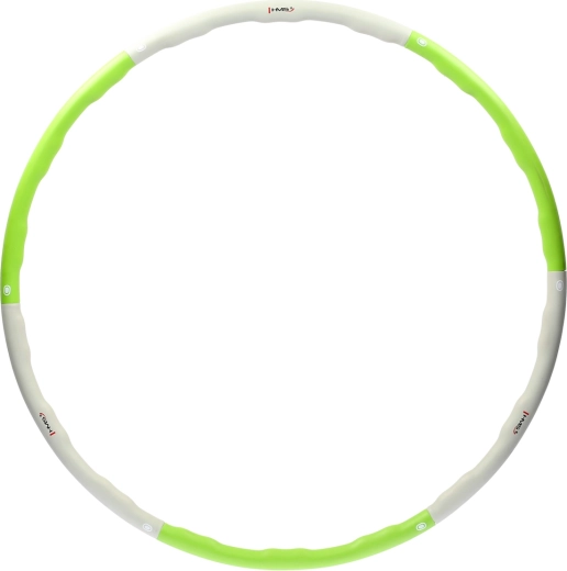 Masážny hula hoop kruh HMS HHP003, 100 cm – zelený