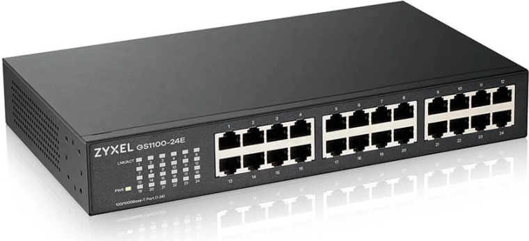 Zyxel GS1100-24E gigabitový neřízený switch 24 portov
