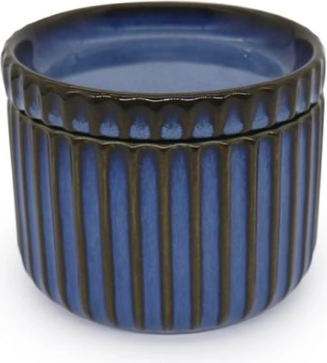 Kameninová miska s vekom TORO 400 ml modrá