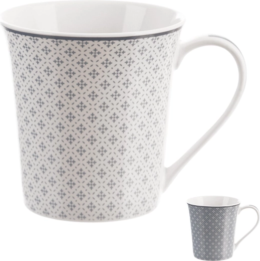 Porcelánový hrnček s dekorom 0,4 l (mix)