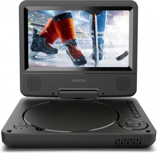 Prenosný DVD prehrávač Sencor so 7" otočným LCD, USB/SD