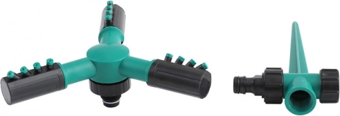 Automatický 360° záhradný postrekovač - tmavozelený