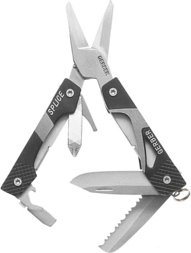 Gerber Splice Pocket Tool – vreckové multifunkčné nožnice, 9 funkcií