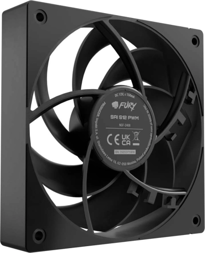 Ventilátor Fury Sai S12 PWM čierny