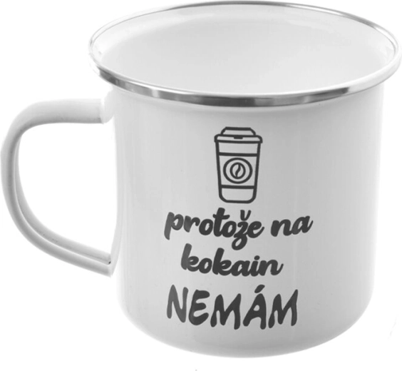 Biely plecháčik „Pretože…“ 500 ml