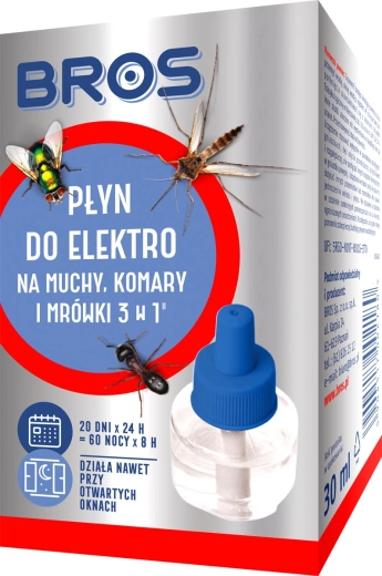 Náplň do elektrofumigátora BROS proti komárom, muchám a mravcom 30 ml