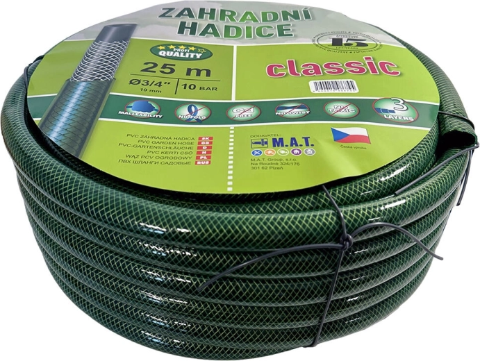 Záhradná hadica 1" nepriehľadná zelená 25 m