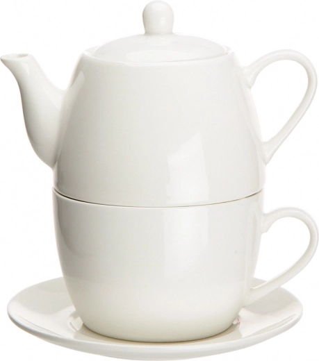 Porcelánová súprava Tea for One Regular krémová