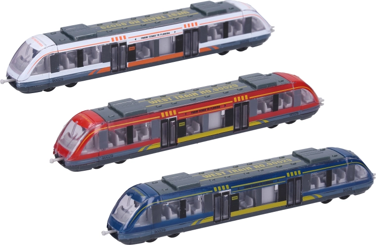 Kovová električka 18 cm