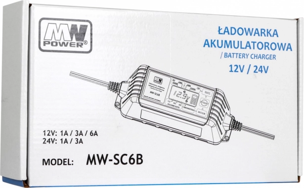 Inteligentná nabíjačka akumulátorov 12V/24V s LCD displejom