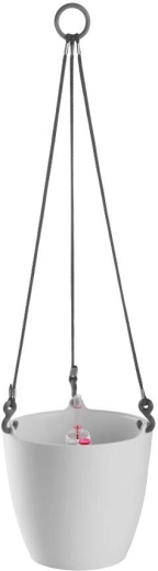 Závesný kvetináč ARIELLA 25 cm biely