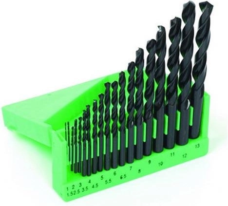 Súprava vrtákov do kovu HSS 1–13 mm, 19 dielov