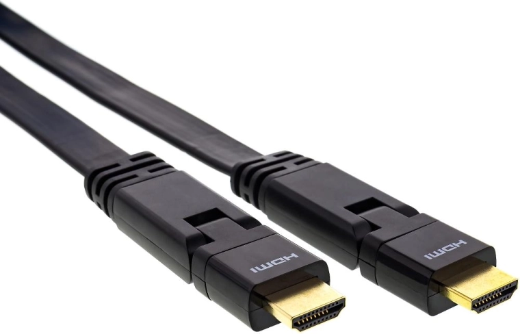 Sencor rotačný plochý HDMI kábel 2.0 s Ethernetom 1,5 m