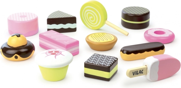 Sada drevených sladkostí VILAC, 12 ks
