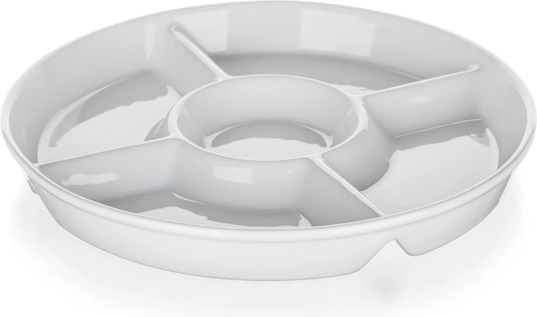 Delená servírovacia miska z porcelánu BIANCA 30 cm