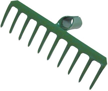 Oceľové hrable 10z, šírka 28 cm, bez násady
