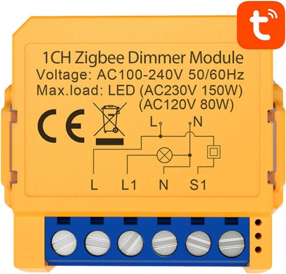 Inteligentný zásuvkový spínač ZigBee Avatto ZDMS16-1 TUYA