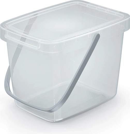 Odpadkový kôš Systema Q Collect 6 l priehľadný