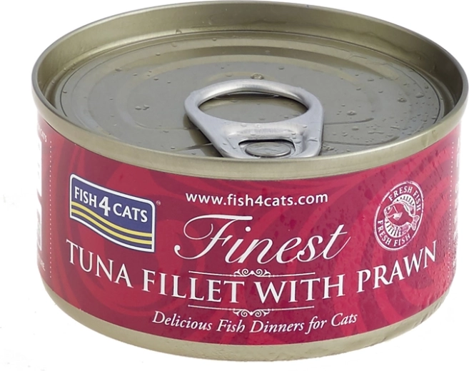 Konzerva pre mačky FISH4CATS tuniak s krevetami 70 g