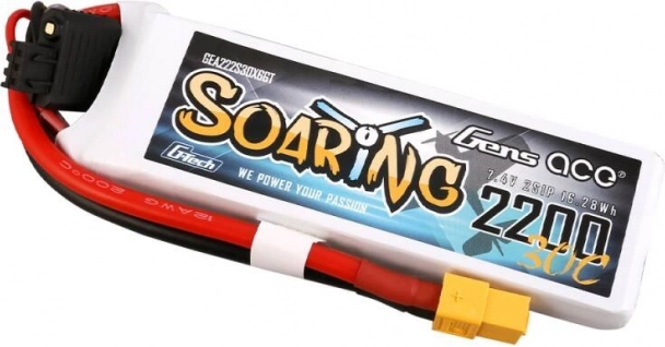 Batéria Gens Ace Soaring 2200mAh 7,4V LiPo