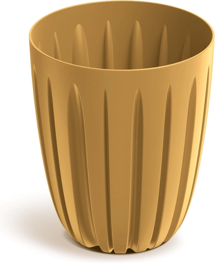 Kvetináč Wario 13,7 cm horčicový plastový