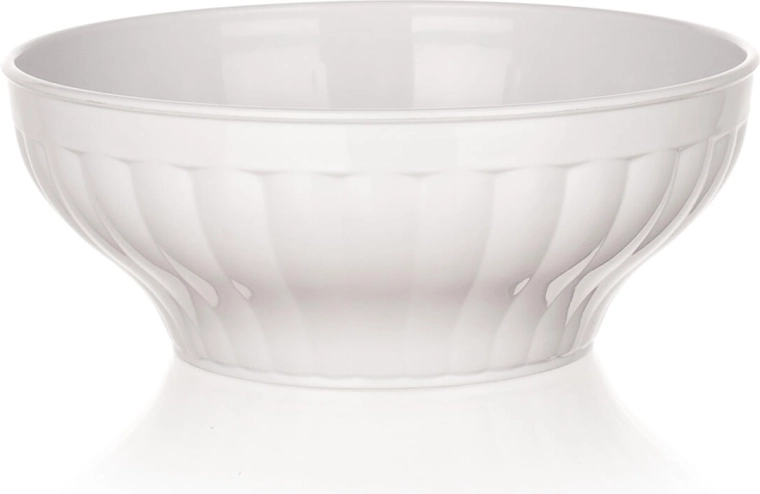 Plastová biela miesiaca misa 16 cm