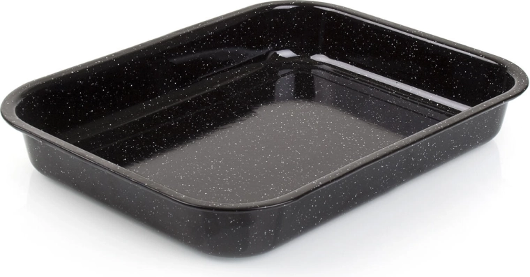 Pekáč Culinaria Black smaltovaný 34 × 26 × 5 cm, čierny