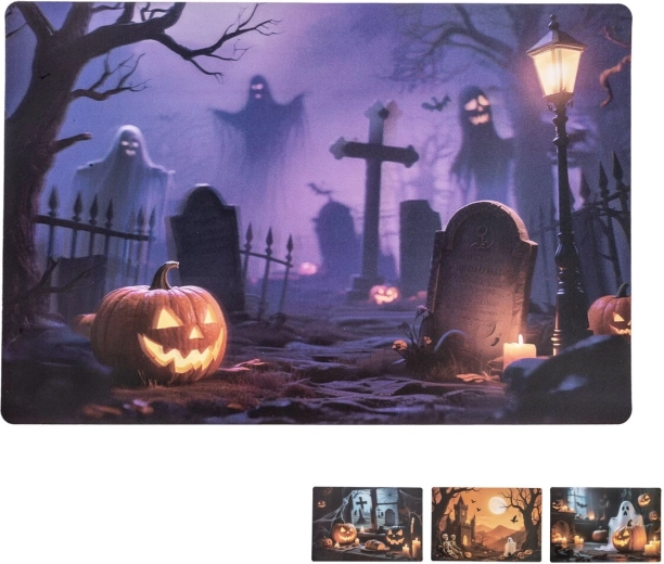Halloweenske prestieranie 42 × 28 cm, mix dekorov - 1 kus