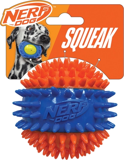 Nerf Dog pískajúca loptička s výstupkami 6,9 cm