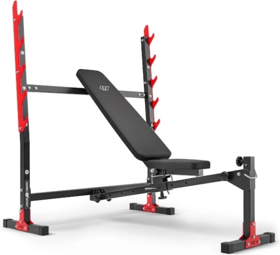 Nastaviteľná posilňovacia lavica so stojanom na os MARBO MH-L107 2.0