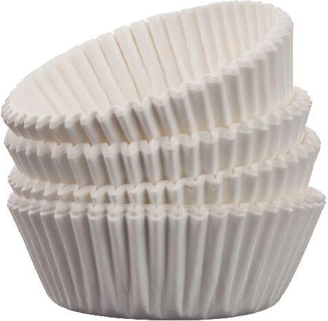 Papierové cukrárske košíčky 4,5 cm – biele, 100 ks