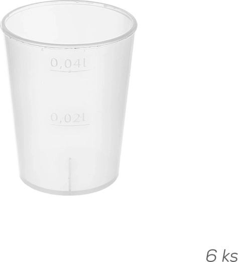Odmerka na tekutiny 50 ml z plastu UH (6 ks)