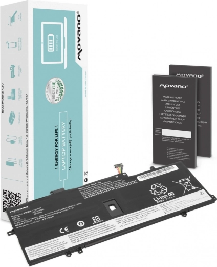 Batéria Movano pre Lenovo ThinkPad X1 Yoga 4/5 a ThinkPad X1 Carbon 7/8 (3325 mAh, 51 Wh)