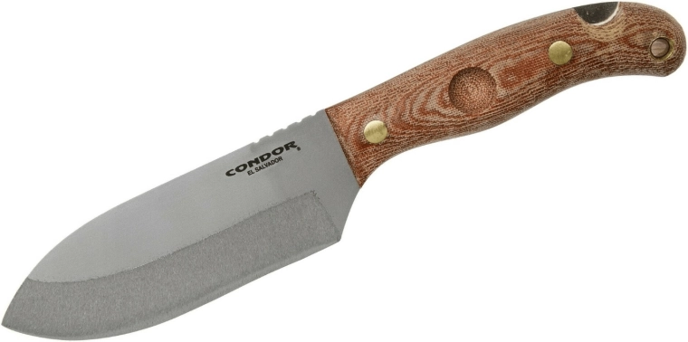 Vonkajší nôž Condor Toki 12 cm s micarta rukoväťou a koženým puzdrom