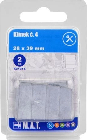 Drevený klin č. 4 na zaistenie násad 28 × 39 mm (2 ks)