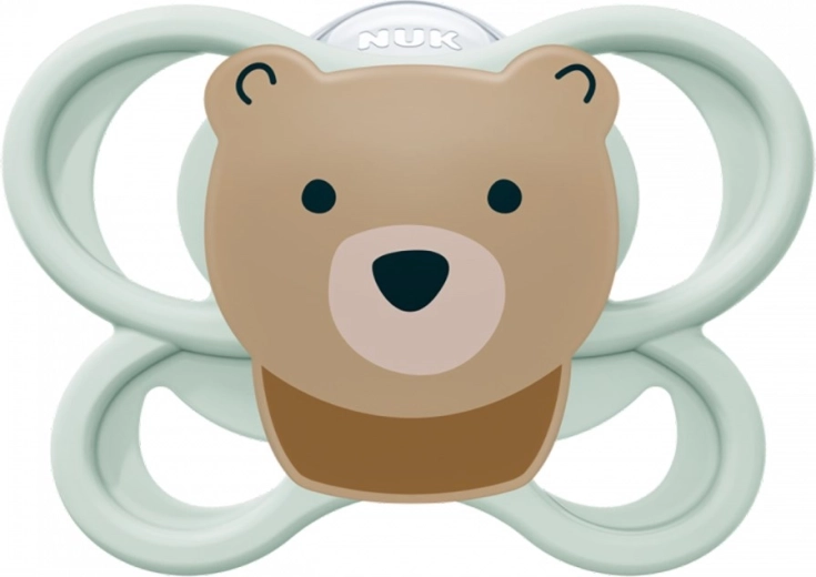Cumlík NUK Perfect Match Air Bear 0–6 m, silikónový
