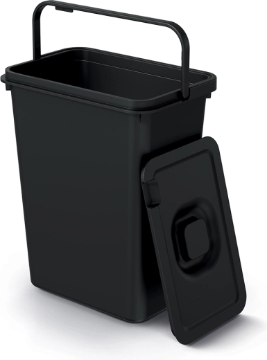 Odpadkový kôš s vekom flap 10 l z recyklovaného plastu